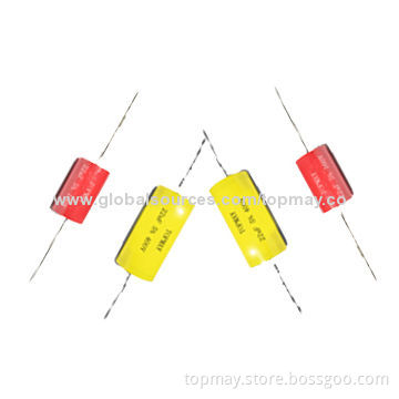 Metalized Polypropylene Film Capacitors with ≤0.1% Axial and Epoxy Resin Coating